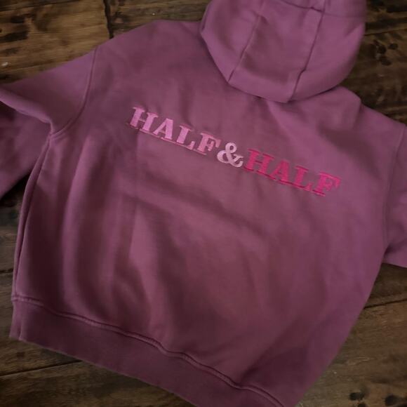 Pink/Mauve Graf & Wu High-End Designer Hoodie - Picture 4 of 7